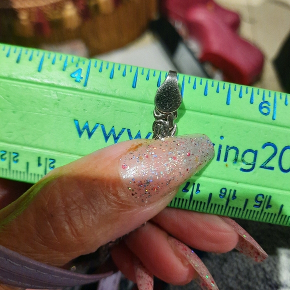 New AUTHENTIC GENUINE PLATINUM STERLING SILVER CHUNKY WIDE BYZANTINE CHAIN 16.75 - Picture 8 of 10